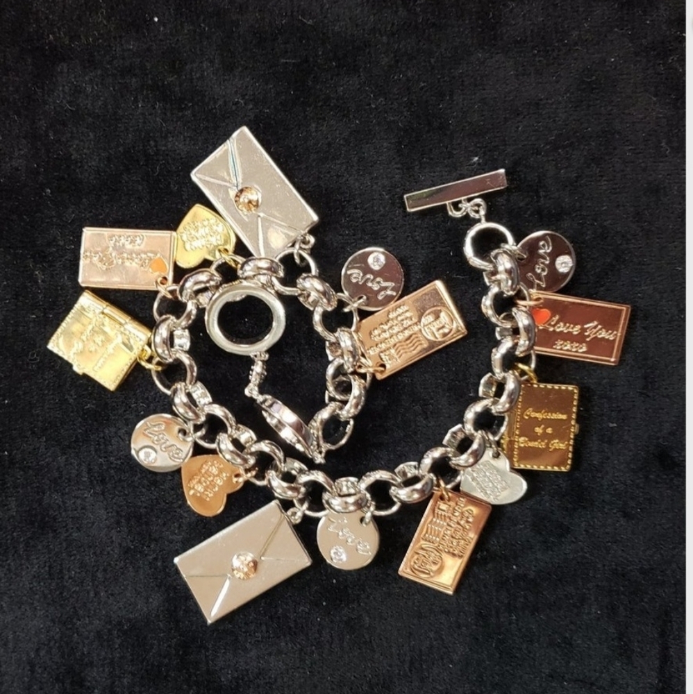 Henri Bendel Love Letters Charm Bracelet